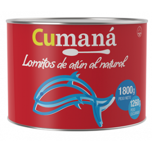 Atun al Natural Lomito Cumana Lata x 1.88 Kg
