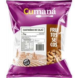 Castañas de Caju W3 Cumana Bolsa x 1 Kg