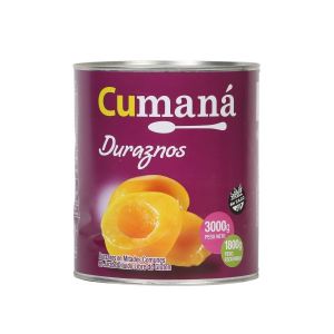 Duraznos en mitades Cumana/Jandaia Lata x 3 Kg