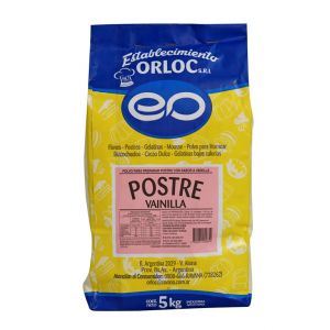 Postre de Vainilla Orloc Bolsa x 5 Kg