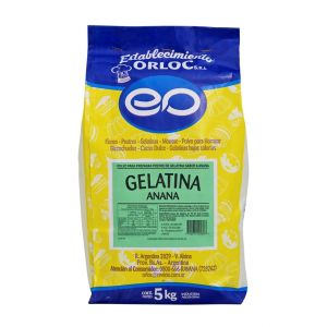 Gelatina de Anana  Orloc Bolsa x 5 Kg