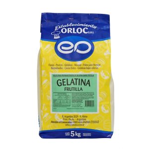 Gelatina de Frutilla Orloc Bolsa x 5 Kg