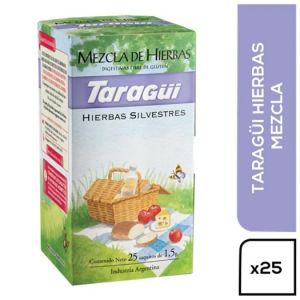 Té en Saquitos Mezcla Hierbas c/sobreTaragui Caja ( 6 x 25 saq)