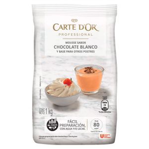 Mousse de Chocolate Blanco Carte Dor Bolsa x 1 Kg