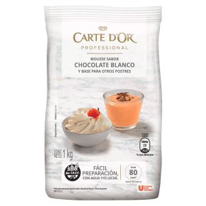Mousse de Chocolate Blanco Carte Dor Bolsa x 1 Kg