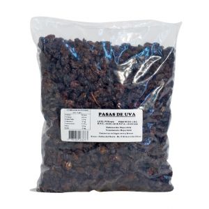 Pasas de Uva Negra Sultanina S/Semilla MayoristaNet Bolsa x 1 Kg