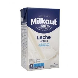 Leche Entera Larga Vida Milkaut Brick Pack (12 x 1 Lts)