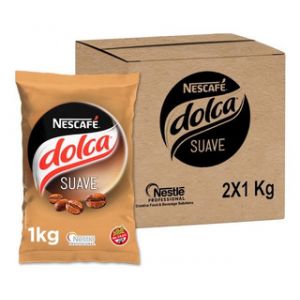 Cafe Soluble Nescafe Dolca Suave (Fácil de Batir) Caja (2 x 1 Kg)
