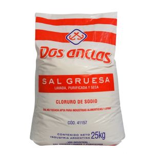 Sal Gruesa Dos Anclas Bolsa x 25 Kg