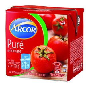 Pure de Tomate Arcor Brick 12 x 530 gr