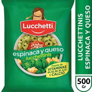 Fideos Capelettini Espinaca y Queso Lucchetti Paquete x 500 Gr