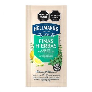 Aderezo Finas Hierbas Hellmann's Caja (90 x 20 Gr)