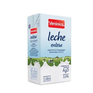 Leche Entera Larga Vida Veronica Tetra  x 1Lt
