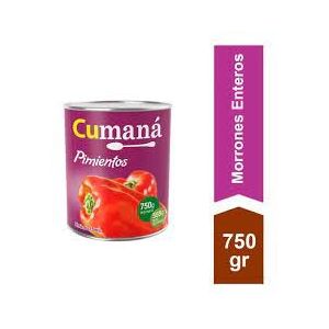 Morrones Enteros Cumana Lata 12 x 750 grs