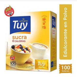 Edulcorante Tuy La Virginia sobres en polvo Sucra caja xx (100x8G)