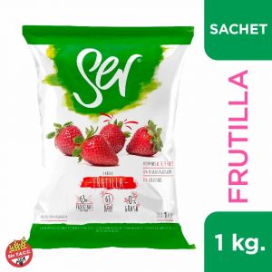 Yogur Descremado Bebible Frutilla Ser Sachet x 1Lt