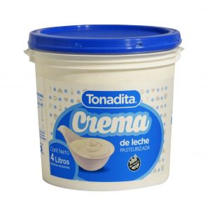 Crema de Leche (39%) Tonadita Balde x 4 Lts