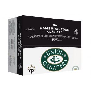 Hamburguesas Congeladas Union Ganadera Caja (60x83grs)
