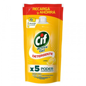 Detergente Cif Active Gel Limon Doy Pack x 450 cc