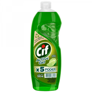Detergente Cif Active Gel Limon Verde x 500 cc