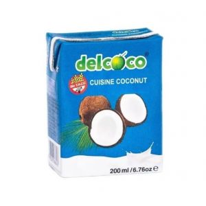 Leche de Coco  TBrick x 200 cc Delcoco(Indonesia)
