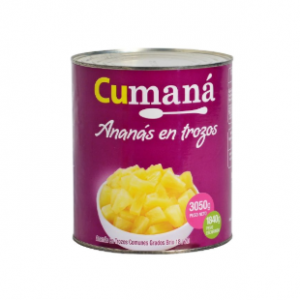 Anana en Trozos Cumana Lata x 3 Kg