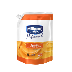Queso Cheddar Fundido Milkaut DoyPack Caja (4 x 1,5 Kg)