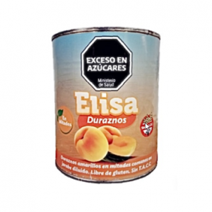 Duraznos en mitades Elisa Lata x 3 Kg