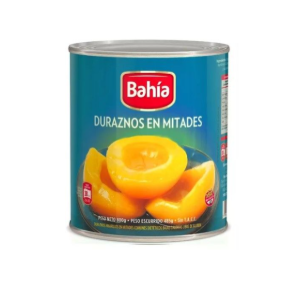 Duraznos en Mitades Bahia Lata (12 x 820 gr)