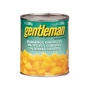 Duraznos en Cubos Gentleman Lata x 3 Kg.