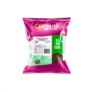 Pimienta Negra Grano Cumana Bolsa x 1 Kg