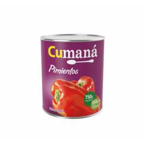Morrones Enteros Cumana Lata 12 x 750 grs