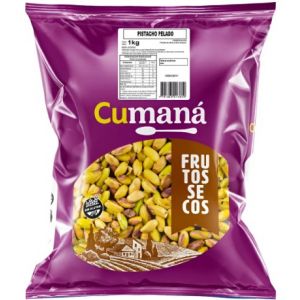 Pistachos Enteros Natural Pelados Cumana Bolsa x 1 Kg