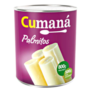 Palmitos al Natural Enteros Cumana (Bolivia) Lata (12 x 800 grs)