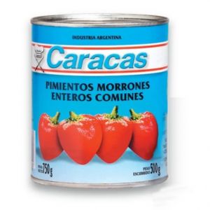 Morrones Enteros Caracas Caja (12 x 750 Gr)