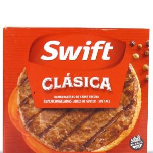 Hamburguesa Congelada Clasica Swift Caja (60 x 80 Gr)