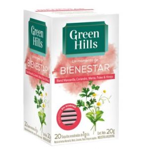Té Blend Bienestar Green Hills Saquitos Ensobrados Pack (12 x 20 unid)