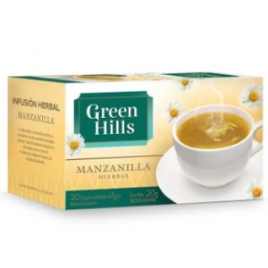 Té Manzanilla Green Hills Saquitos Ensobrados Pack (12 x 20 unid)