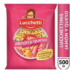 Fideos Capelettini Jamon y Queso Lucchetti Paquete(12 x 500 Gr)