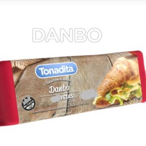 Queso Danbo Feteado Tonadita Caja 4,032 kg (4 Paq x 84 Fetas)