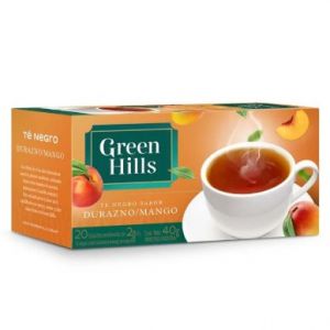 Té Durazno/Mango Green Hills Saquitos Ensobrados Pack (12 x 20 unid)