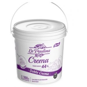 Crema de Leche (44%) La Paulina Balde 5 litros