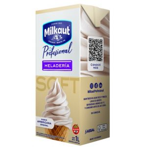 Mezclas P/Helados Soft Milkaut Profesional Americana Brick Pack (12 x 1 Lt)