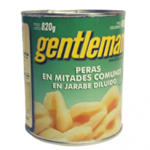 Peras en Mitades Gentleman Lata (12 x 820 gr)