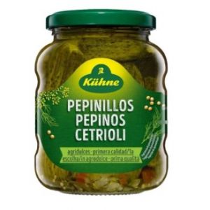 Pepinos Agridulces Enteros Khune (Alemania) Frasco 670 Grs