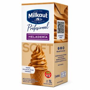 Mezclas P/Helados Soft Milkaut Profesional DDL Brick Pack (12 x 1 Lt)
