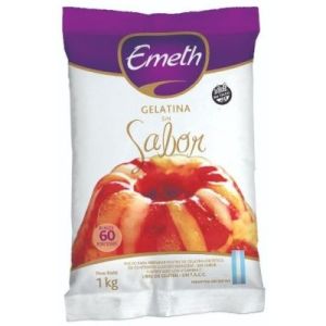 Gelatina Sin Sabor Emeth Bolsa x 1 Kgs
