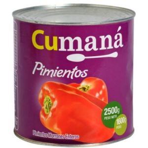 Morrones Enteros Cumana Lata x 2,5 Kg