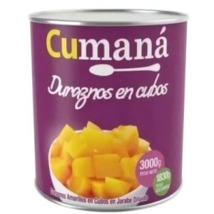 Duraznos en Cubos Cumana/Jandaia Lata x 2.9 Kg
