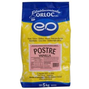 Postre de Vainilla Orloc Bolsa x 5 Kg